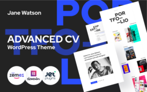 Jane Watson - Advanced And Reliable CV WordPress Theme