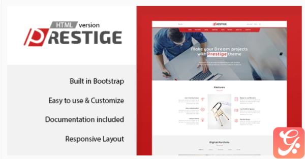 Prestige - Single Page HTML Template