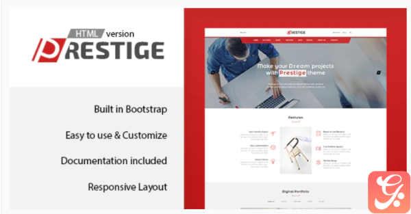 Prestige Single Page HTML Template