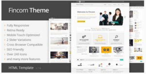 Fincom - Responsive HTML Template