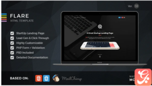 Flare - HTML Startup Landing Page Template
