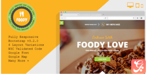 Foody – Responsive Restaurant HTML5 Template