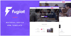 Fugiat - Material Design HTML Template