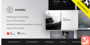 Haswell - Multipurpose One & Multi Page Template