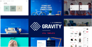 Gravity - ECommerce, Agency & Presentation HTML Template