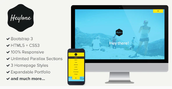 Heylone - Responsive One Page Parallax Template