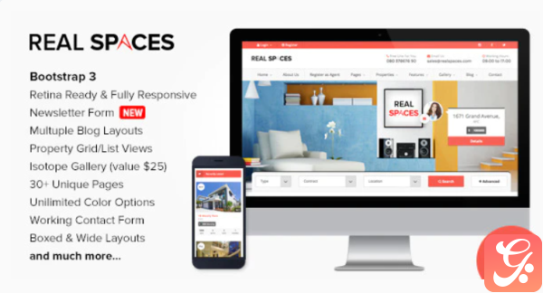 Real Spaces Responsive Properties Directory Template