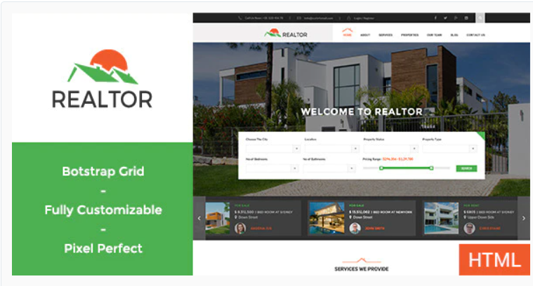 Realtor - Real Estate HTML Template