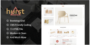 Hurst - Furniture Store eCommerce HTML Template