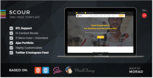 Scour - Construction HTML Page Template