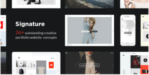 Signature - Multi-Purpose / Many Concept Creative Portfolio WordPress Theme