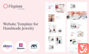 Virginia - Website Template for Handmade Jewelry with Elementor Builder WordPress Theme