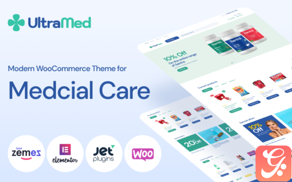MedCare Soft and Responsive Pharmacy WooCommerce Theme 1