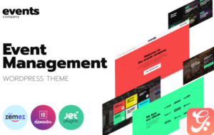Events company - Innovative Template For Event Management Website WordPress Theme
