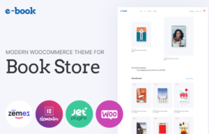 E-book - e-book website theme with widgets for Elementor WooCommerce Theme