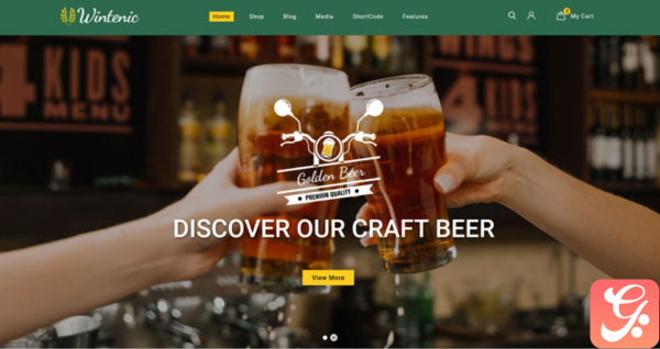 Wintenic Drink Store WooCommerce Theme 1