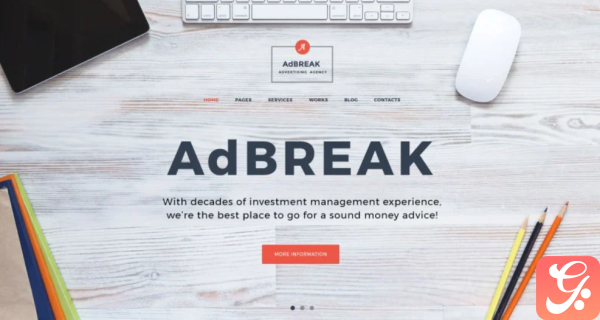 AdBreak Advertising Company WordPress Theme