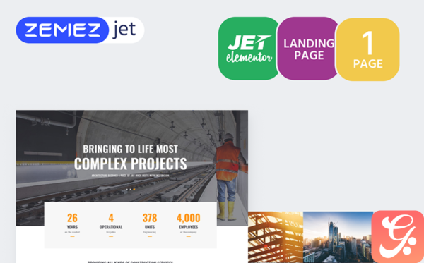 Granbils - Construction Jet Elementor Template