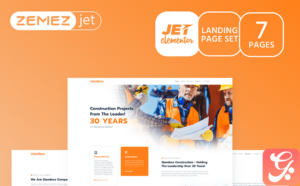 Grandbuild - Construction Company Jet Elementor Template