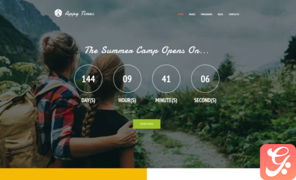 AppyTimes Summer Camp WordPress Theme