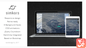 SimKors — Creative Coming Soon & Maintenance Mode Template