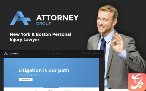 Attorney Group Law Firm WordPress Theme