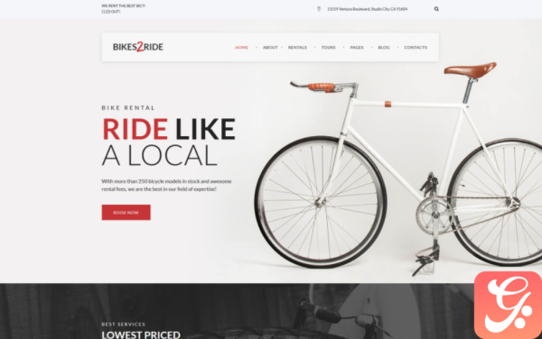 Bikes2Ride - Cycling WordPress Theme