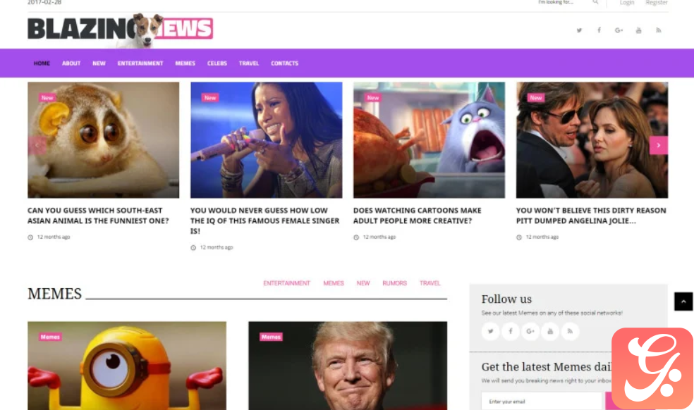 BlazingNews - News Magazine Responsive WordPress Theme
