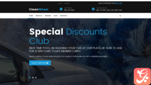 CleanWheel Car Wash WordPress Theme