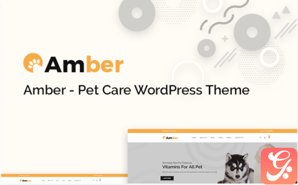 Amber Pet Care WooCommerce Theme