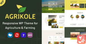 Agrikole | WordPress Theme for Agriculture Farms 1.10