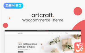 Artcraft - Handmade ECommerce Clean Elementor WooCommerce Theme