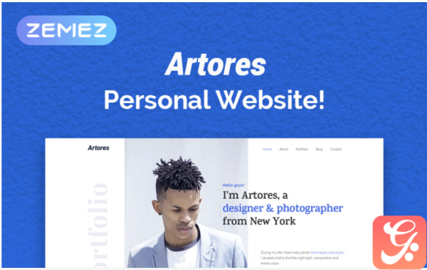 Artores - Personal Elementor WordPress Theme