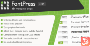 FontPress - Wordpress Font Manager 3.4.1