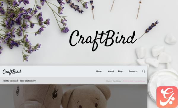 CraftBird Handmade Artist Personal Blog WordPress Theme