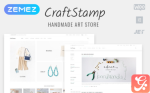 Craftstamp - Handmade Art Store Elementor WooCommerce Theme