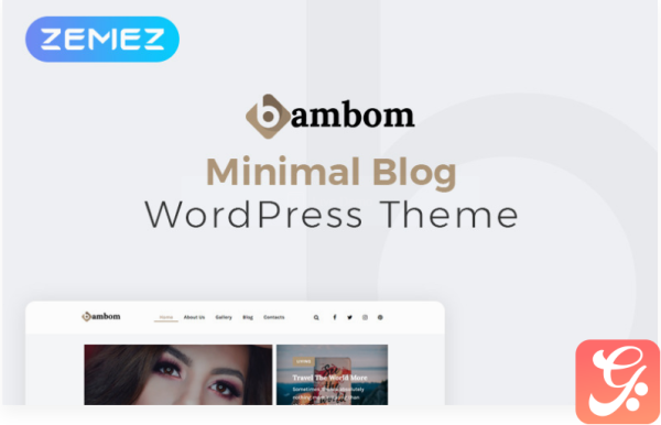 BamBom Lifestyle Blog Multipurpose Minimal Elementor WordPress Theme