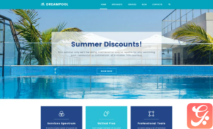 Dream Pool - Pool Cleaning & Pool Repair WordPress Theme
