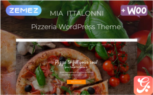 Mia Ittalonni - Pizzeria ECommerce Modern Elementor WordPress Theme