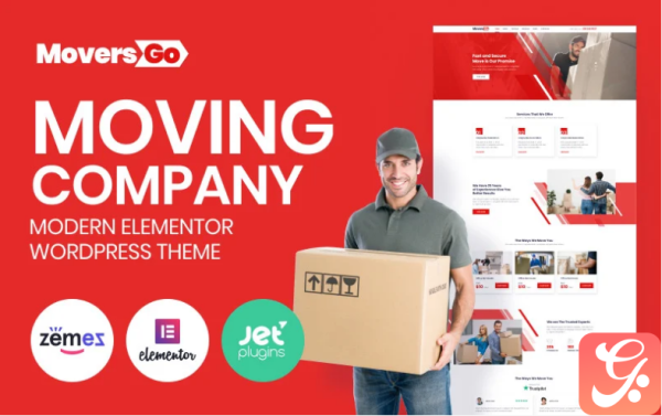 MoversGo - Moving Company Modern Elementor WordPress Theme