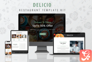 Delicio - Restaurant WordPress Template Kit
