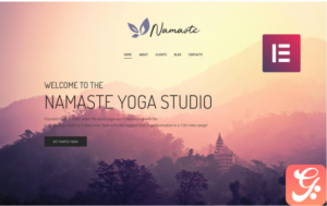 Namaste - Yoga Studio Ready-to-use Minimal Elementor WordPress Theme