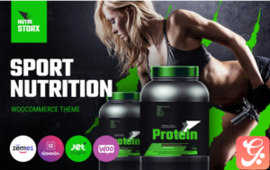 NutriStorx - Sports Nutrition Shop Elementor WooCommerce Theme