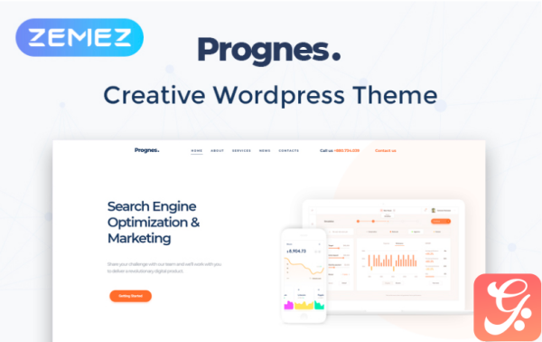 Prognes Consulting Multipurpose Clean Elementor WordPress Theme 1