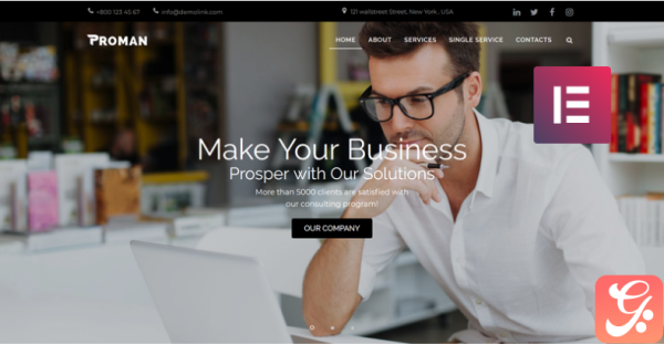 Proman Business Multipurpose Modern Elementor WordPress Theme