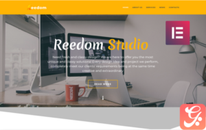 Reedom - Web Design Studio Multipurpose Minimal Elementor WordPress Theme