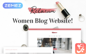 Relarum - Women Blog Multipurpose Classic Elementor WordPress Theme