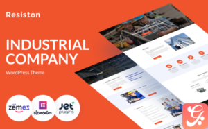 Resiston - Industrial Company Elementor WordPress Theme