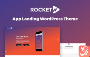 Rocket - Mobile App Landing Page WordPress Theme