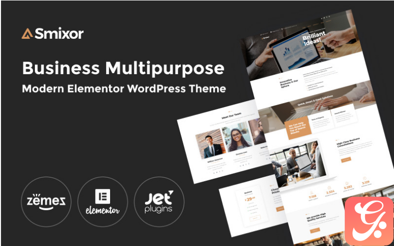 Smixor - Business Multipurpose Modern Elementor WordPress Theme